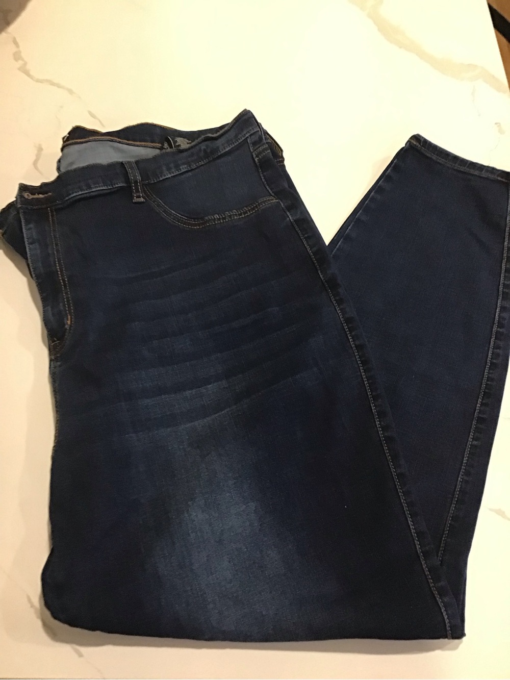 Fashion Nova women’s Straight Leg Dark Blue Jeans